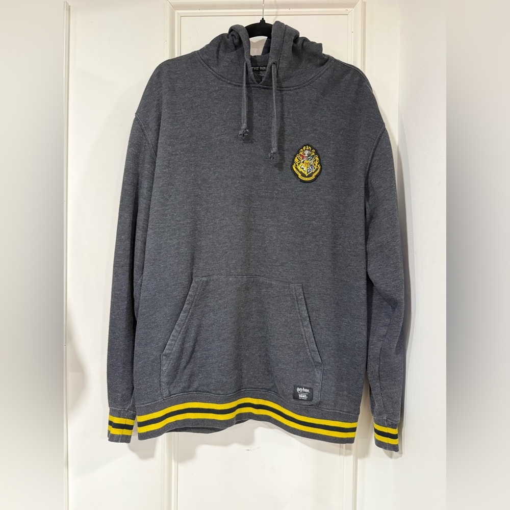 Harry Potter and Vans Off the Wall Gray Hoodie with Harry Potter Logo